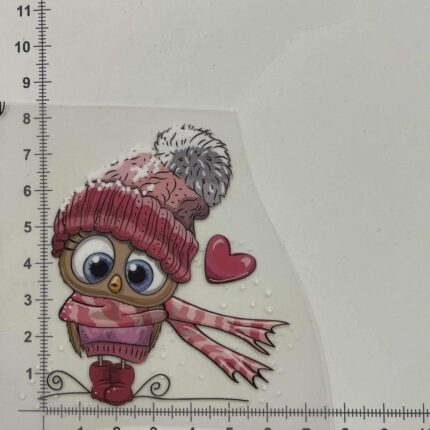 Termoaplikacija Pelėdžiukas žiemą