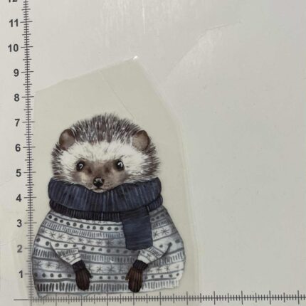 Termoaplikacija Ežiukas su megztiniu