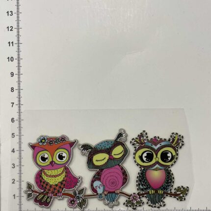 Termoaplikacija Trys pelėdos