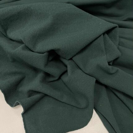 Pašiltintas, nestoras elastingas trikotažas Forest green (2 nuotr.) — trikotažas | Trys Pelėdos