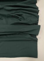 Pašiltintas, nestoras elastingas trikotažas Forest green — trikotažas | Trys Pelėdos