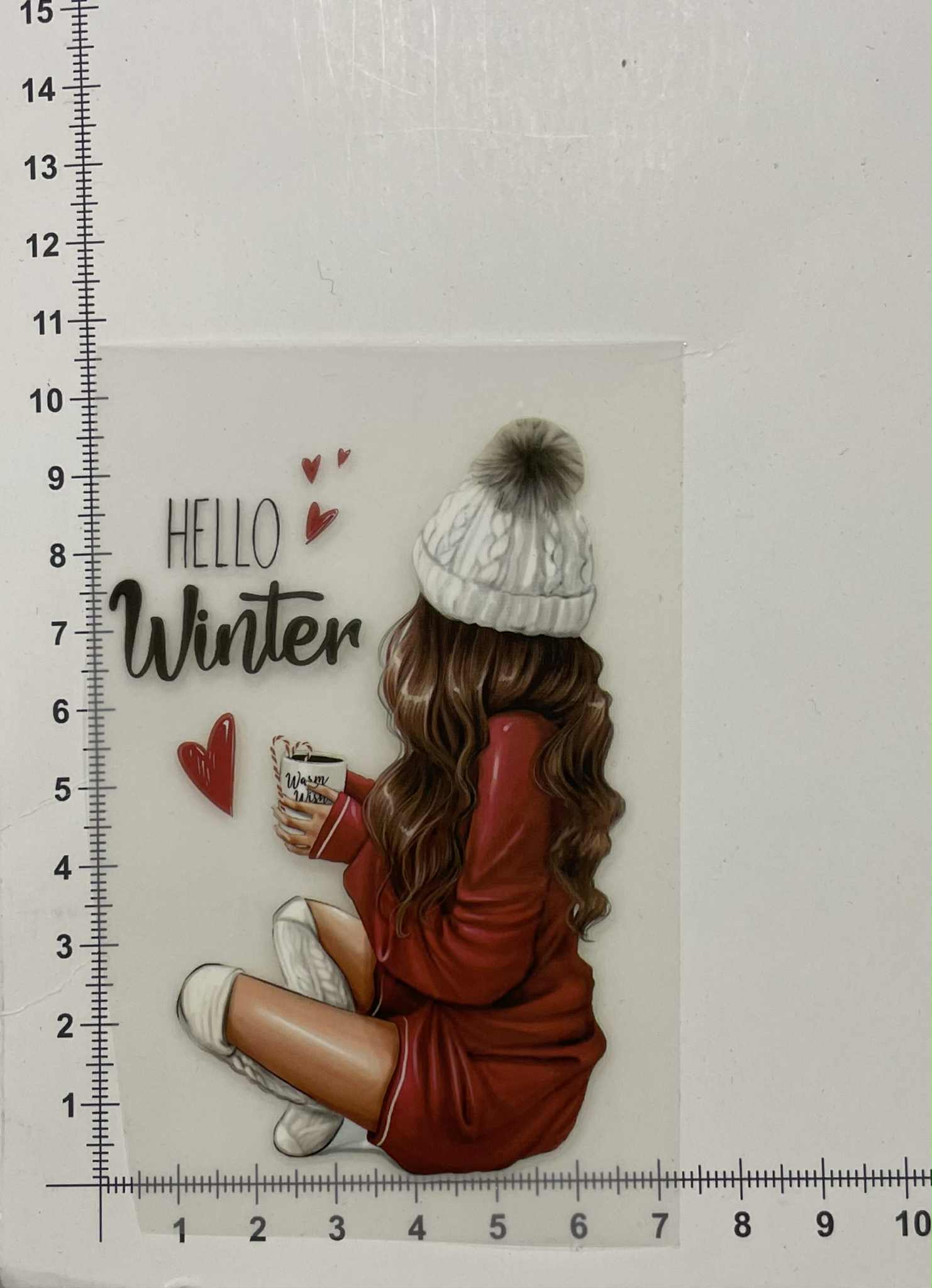 Termoaplikacija Hello Winter, maža — siuvimo aplikacijos | Trys Pelėdos