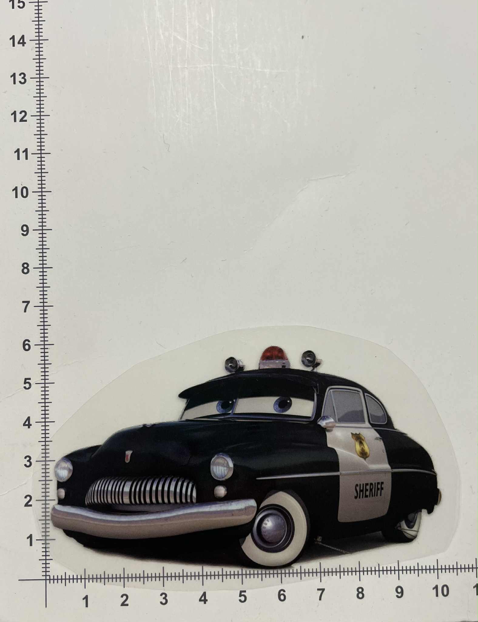 Termoaplikacija Makvyno policijos mašina , maža — siuvimo aplikacijos | Trys Pelėdos