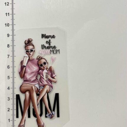 Termoaplikacija Mama of Drama, maža — siuvimo aplikacijos | Trys Pelėdos