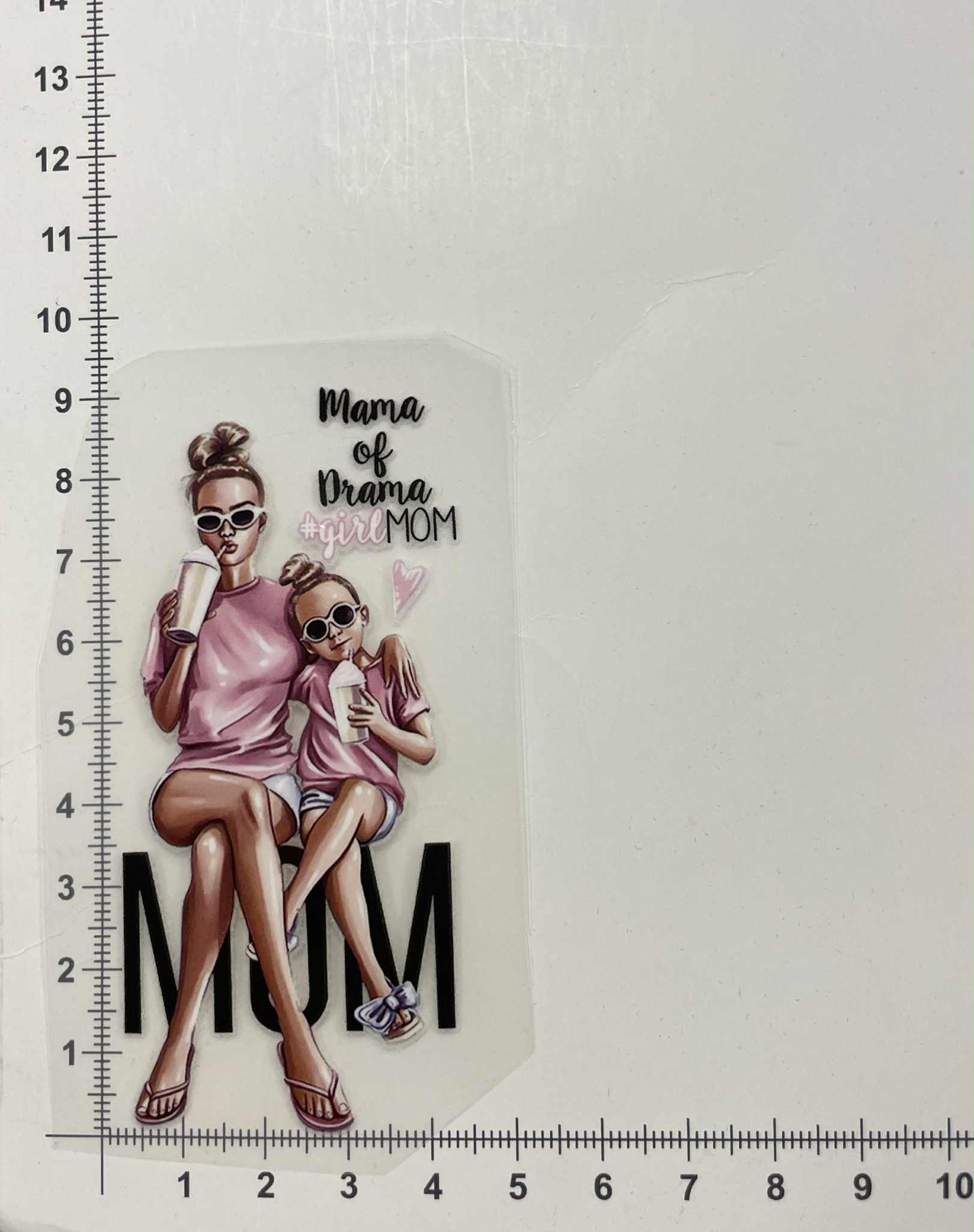 Termoaplikacija Mama of Drama, maža — siuvimo aplikacijos | Trys Pelėdos