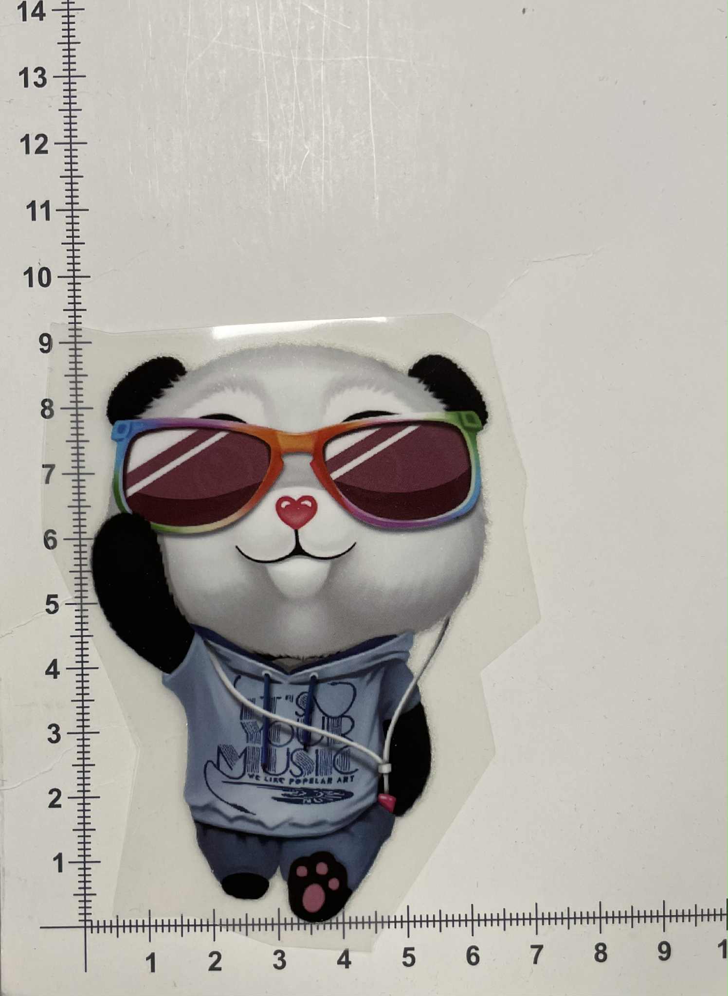 Termoaplikacija Panda, maža Termoaplikacija Panda, maža — siuvimo aplikacijos | Trys Pelėdos