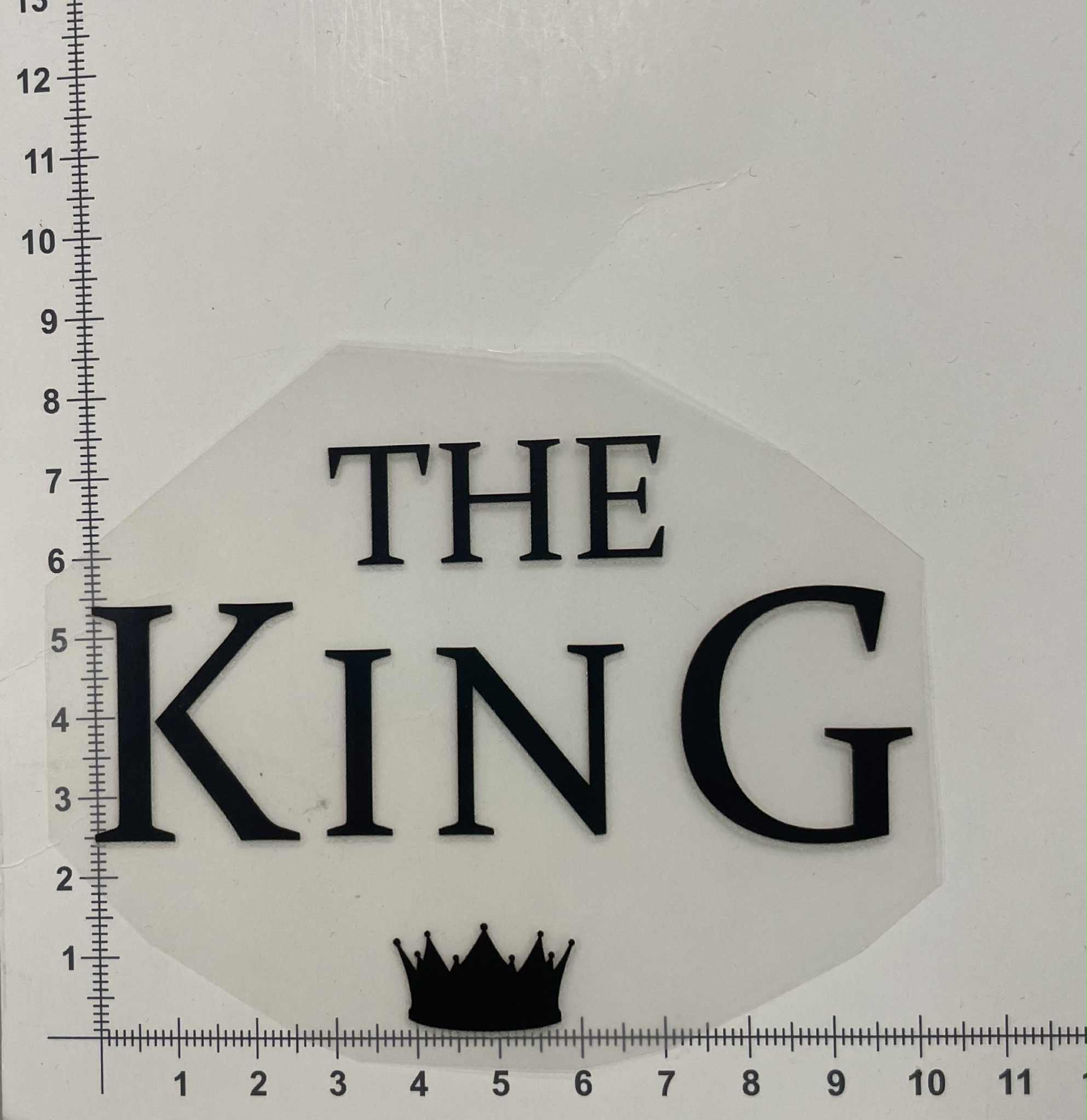 Termoaplikacija The King Termoaplikacija The King, maža — siuvimo aplikacijos | Trys Pelėdos