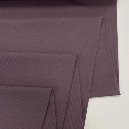 Vidutinis rib trikotažas DARK PLUM — trikotažas | Trys Pelėdos