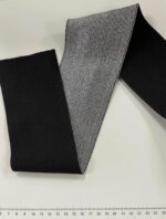 Metalizuota guma 80 mm, Juoda/juoda