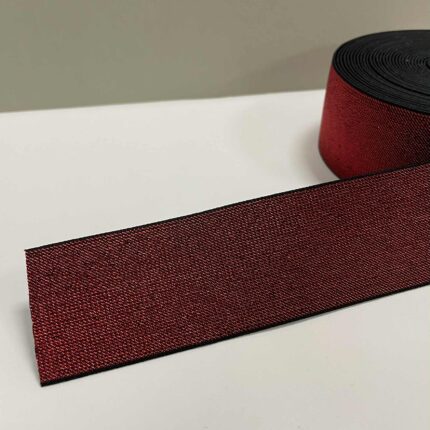 Metalizuota guma 50 mm, Raudona/juoda