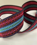 Dekoratyvinė guma 50 mm, Raudona/žydra