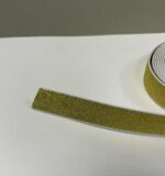 Metalizuota guma 20 mm, Auksinė/balta