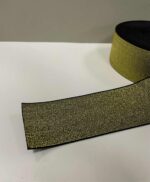 Metalizuota guma 50 mm, Auksinė/juoda