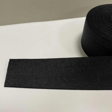 Metalizuota guma 50 mm, Juoda/juoda