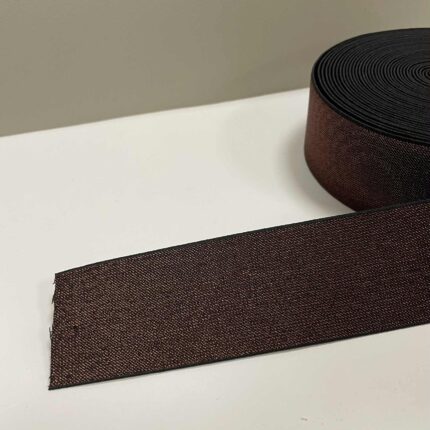 Metalizuota guma 50 mm, Ruda/juoda