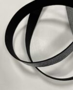 Metalizuota guma 20 mm, Sidabrinė/juoda