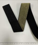 Metalizuota guma 50 mm, Auksinė/juoda