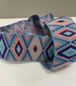 Dekoratyvinė guma 50 mm, Įvairiaspalviai rombai