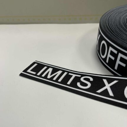 Dekoratyvinė guma 36 mm, Juoda Limits X