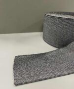 Metalizuota guma 80 mm, Juoda/juoda