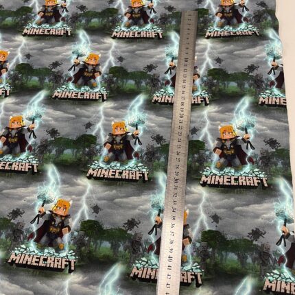 Kilpinis, skaitmeninės spaudos trikotažas Minecraft pilkas fonas