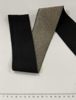 Metalizuota guma 60 mm, Auksinė/juoda