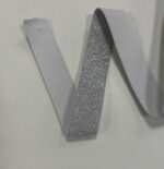 Metalizuota guma 30 mm, Sidabrinė/balta