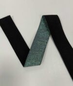 Metalizuota guma 40 mm, Holografinė žalia/juoda