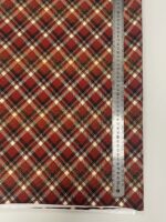 Kilpinis, skaitmeninės spaudos trikotažas Kalėdinis Raudonas languotas