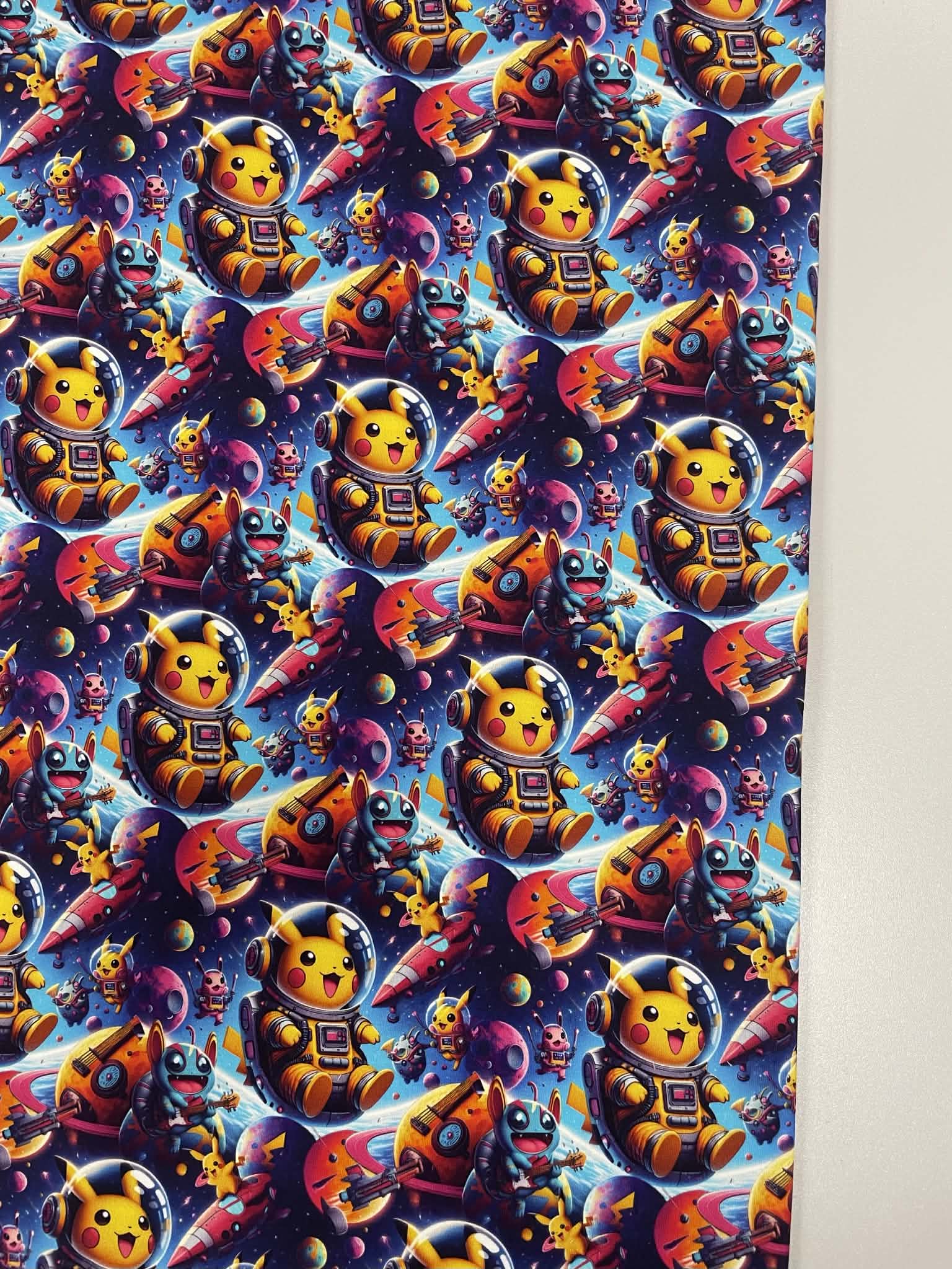 Jersio trikotažas su skaitmenine spauda Pokemonai Kosmose Jersio trikotažas su skaitmenine spauda Pokemonai Kosmose