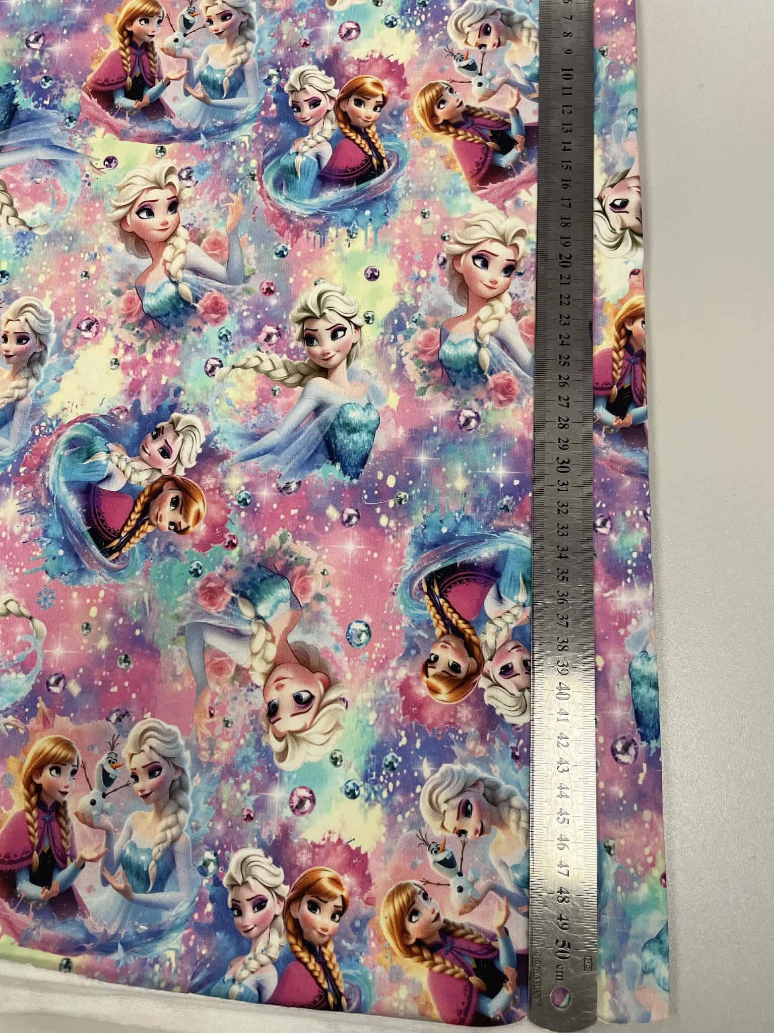 Kilpinis, skaitmeninės spaudos trikotažas Frozen (2 nuotr.) — trikotažas | Trys Pelėdos