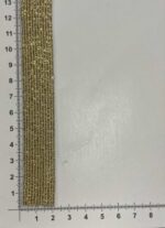 Metalizuota guma 20 mm, Auksinė/balta (2 nuotr.) — guma | Trys Pelėdos