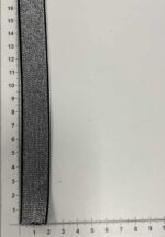 Metalizuota guma 20 mm, Sidabrinė/juoda (2 nuotr.) — guma | Trys Pelėdos
