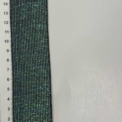 Metalizuota guma 40 mm, Holografinė žalia/juoda (2 nuotr.) — guma | Trys Pelėdos
