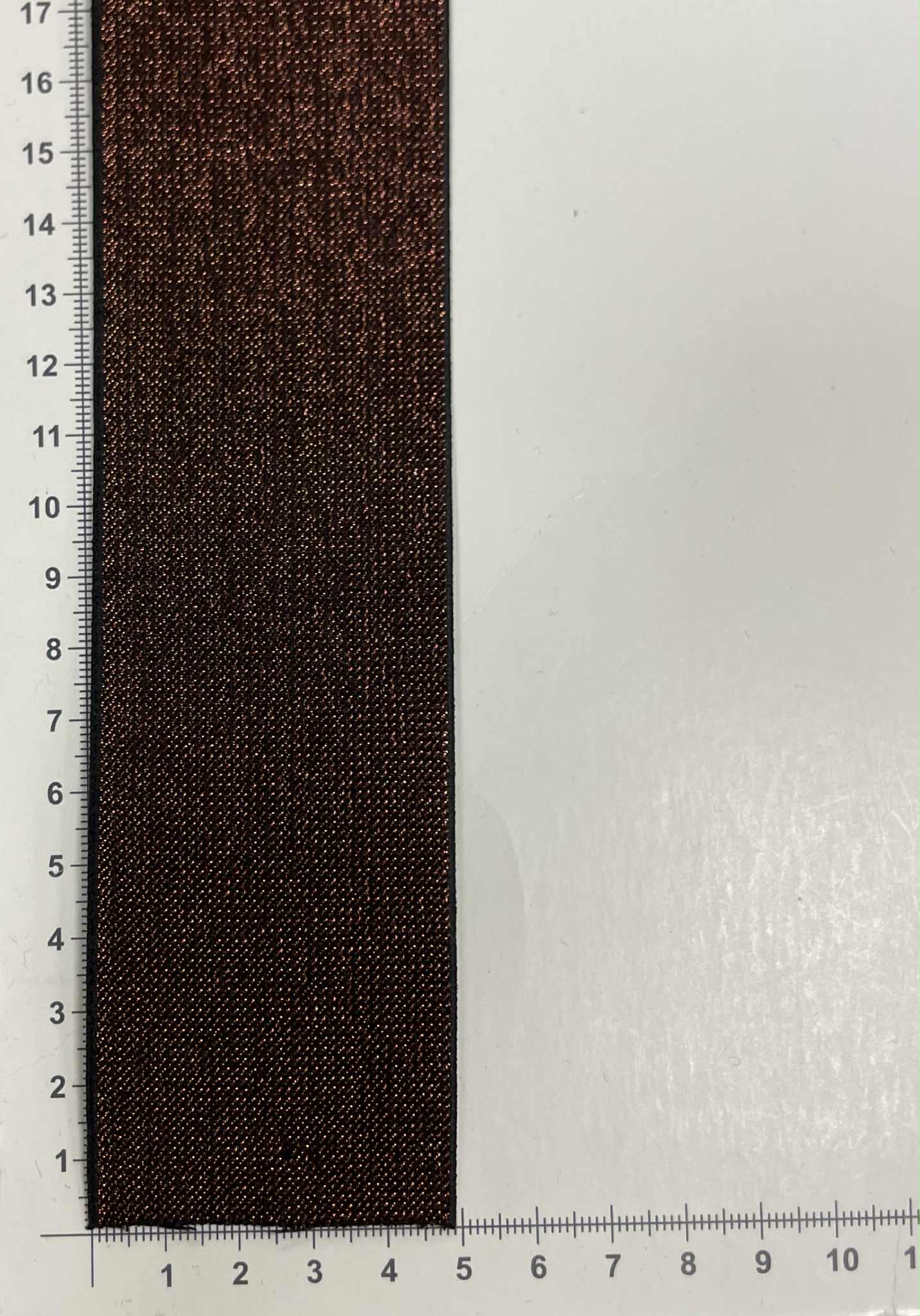 Metalizuota guma 50 mm, Ruda/juoda (2 nuotr.) — guma | Trys Pelėdos