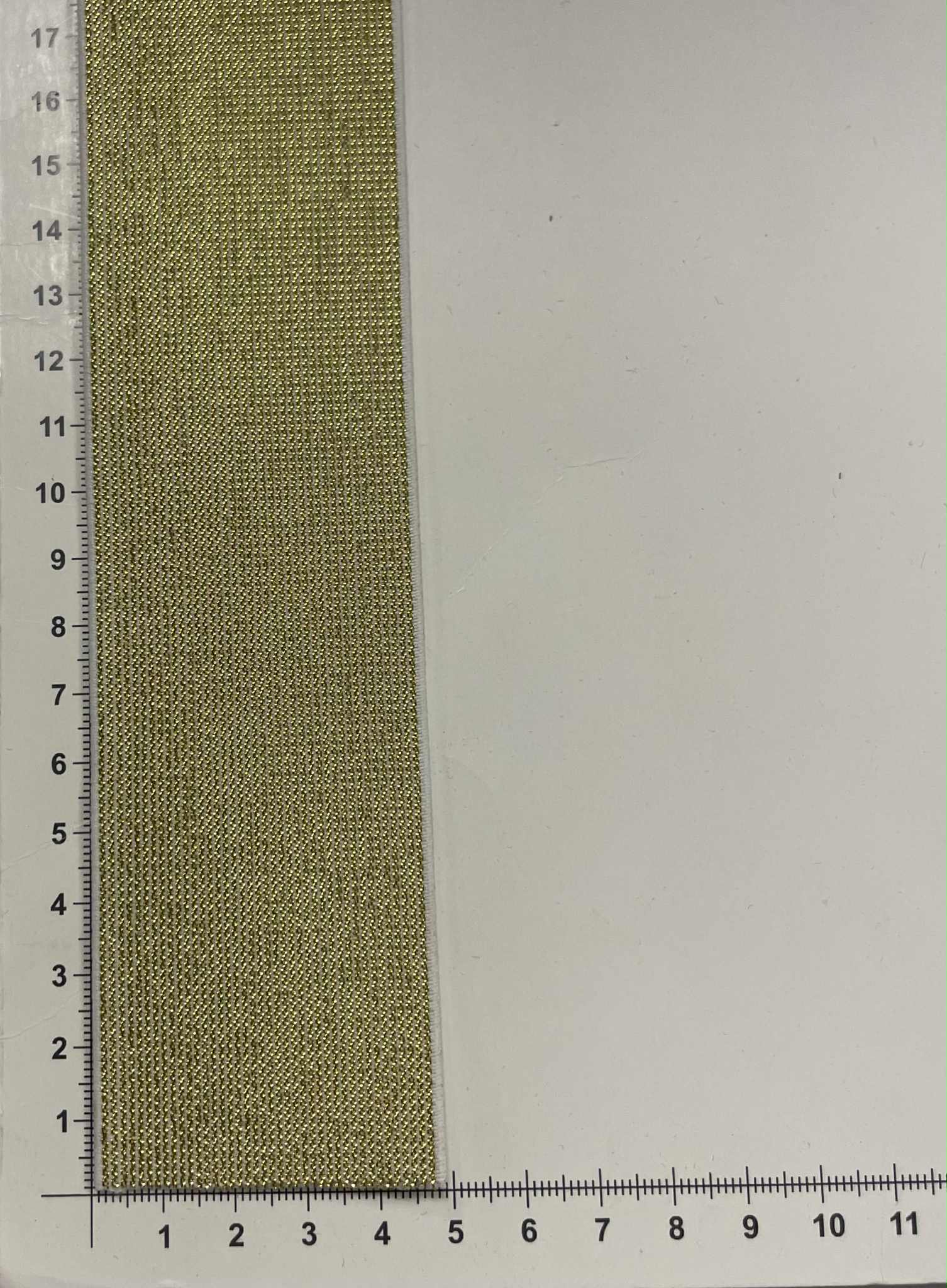 Metalizuota guma 50 mm, Auksinė/balta (2 nuotr.) — guma | Trys Pelėdos