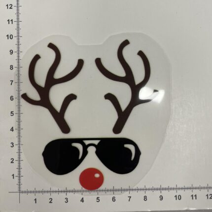 Termoaplikacija Kalėdinis Briedžiuko veidukas