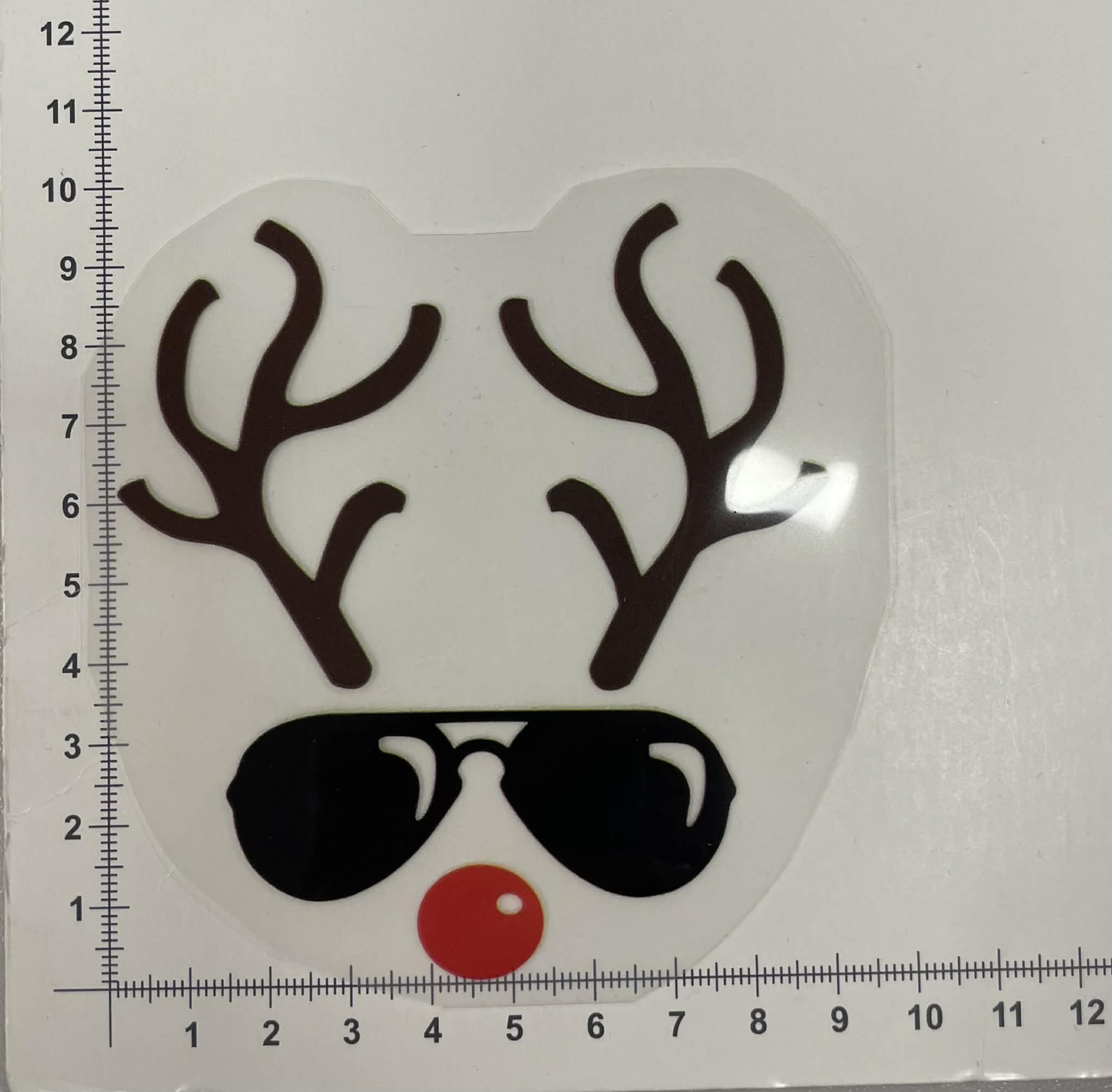 Termoaplikacija Kalėdinis Briedžiuko veidukas Termoaplikacija Kalėdinis Briedžiuko veidukas