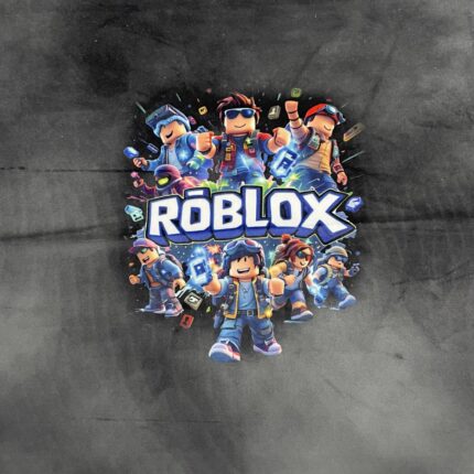 Soft veliūro, skaitmeninės spaudos panelė Juodas Roblox