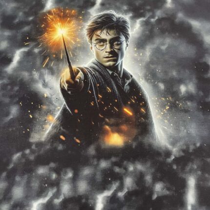 Kilpinis, skaitmeninės spaudos trikotažo fragmentas su panele, Haris Poteris