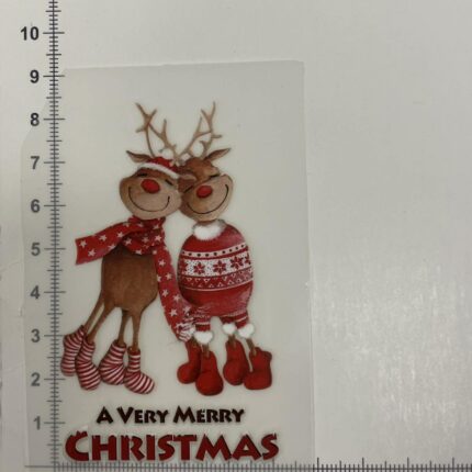 Termoaplikacija A Very Mery Christmas, maža — siuvimo aplikacijos | Trys Pelėdos