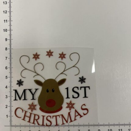 Termoaplikacija My 1st Christmas, maža — siuvimo aplikacijos | Trys Pelėdos