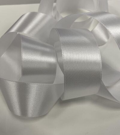 Atlasinė juostelė 40mm, balta