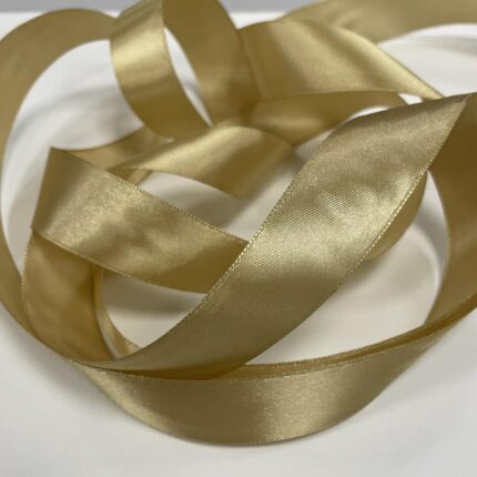 Atlasinė juostelė 25mm, auksinė