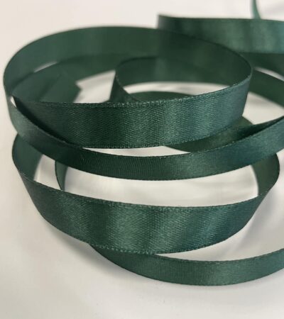Atlasinė juostelė 12mm, tamsiai žalia