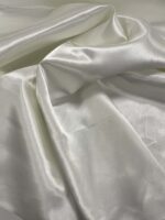 Satininis audinys Balta šilta