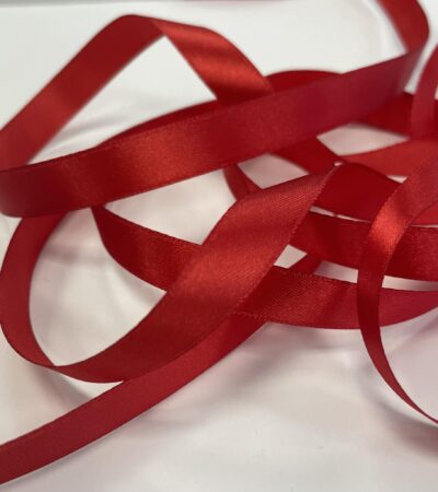 Atlasinė juostelė 12mm,raudona