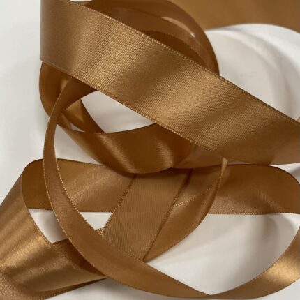 Atlasinė juostelė 25mm, šviesiai ruda