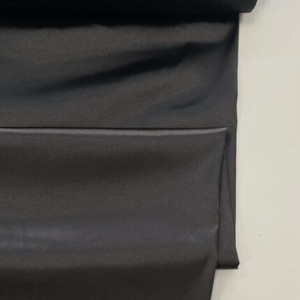 Pamušalinis satininis audinys Juodas