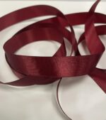 Atlasinė juostelė 20mm, bordo (minkštesnė) — siuvimo juostelė | Trys Pelėdos
